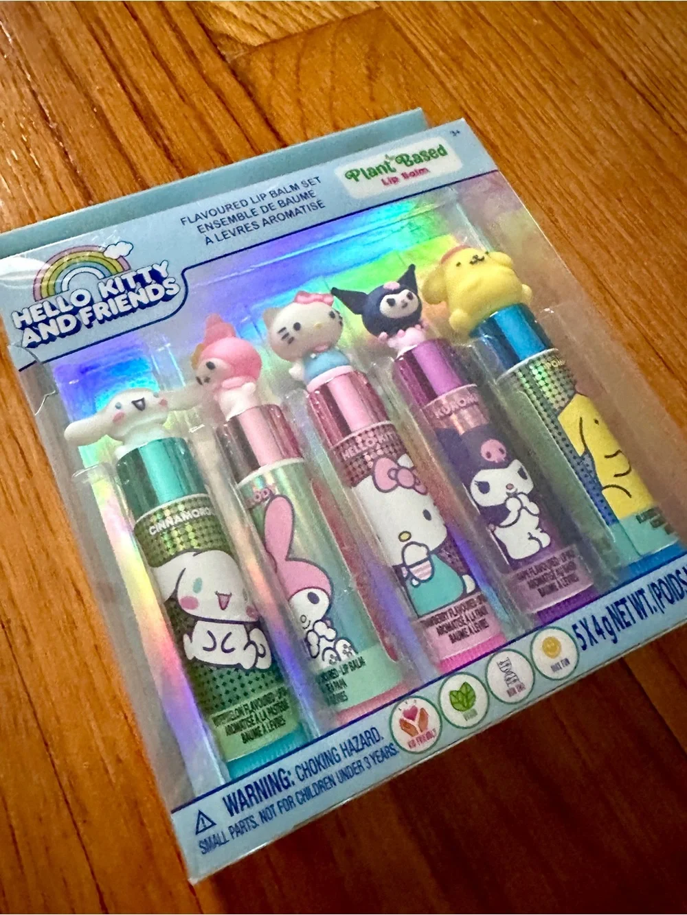Sanrio Hello Kitty and Friends plant-Based Lip Balm Set